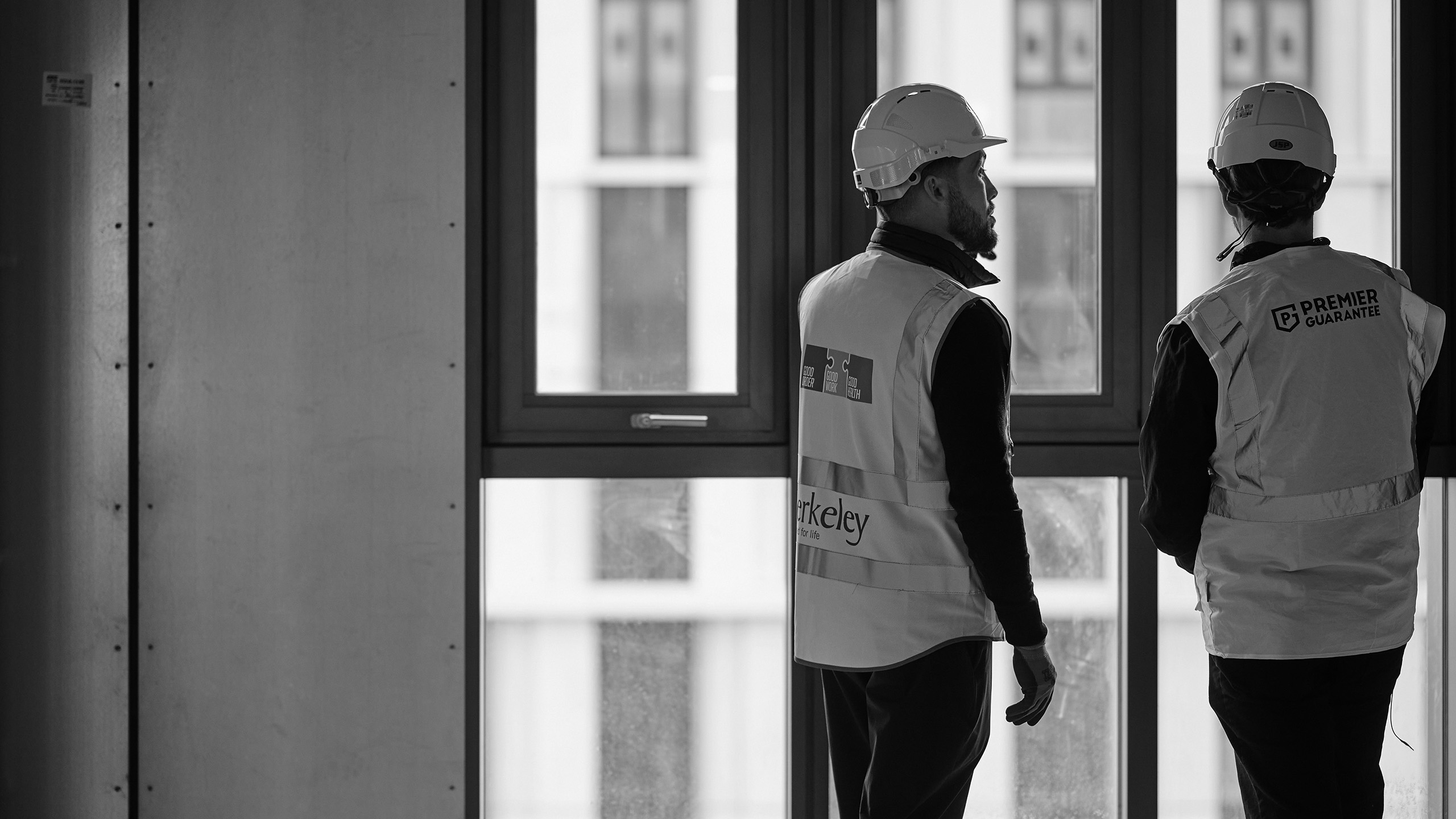 Premier Guarantee account manager talking to client Premier Guarantee account manager talking to client