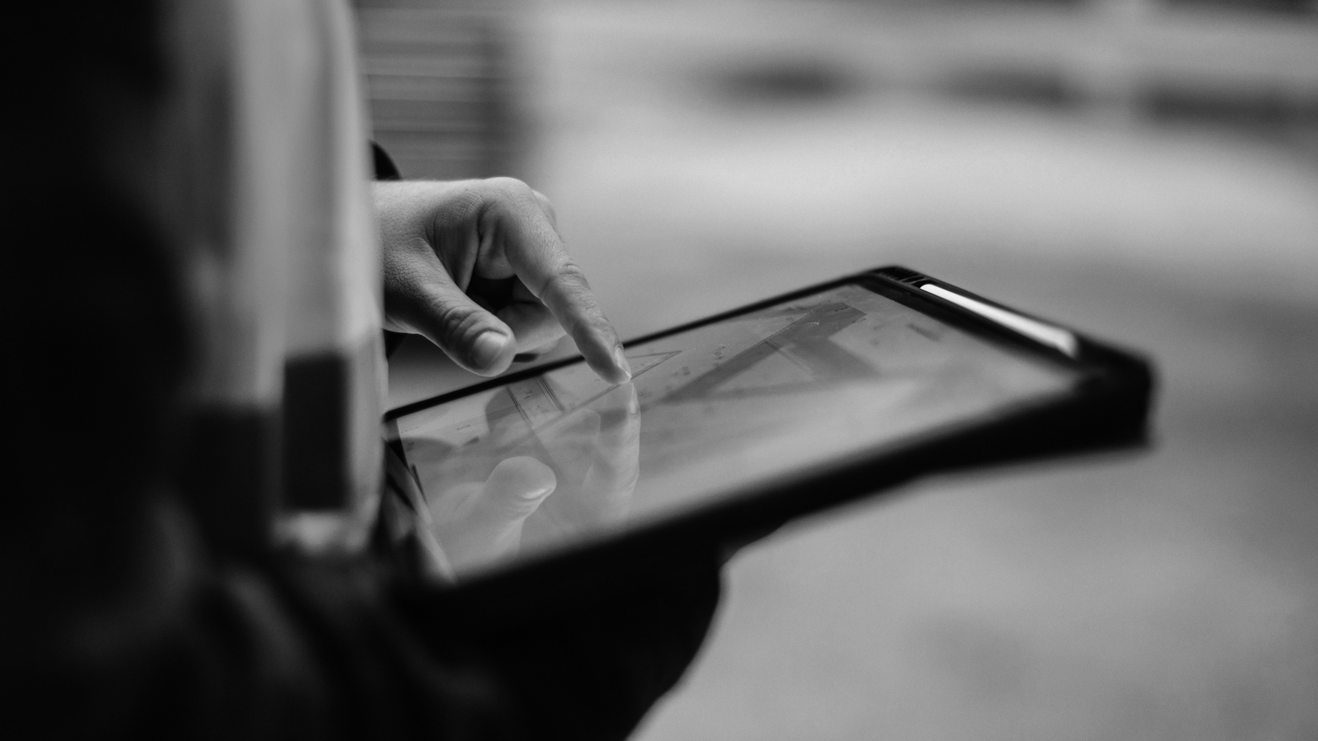 Registering with Premier Guarantee Close up of someone registering with Premier Guarantee on their tablet