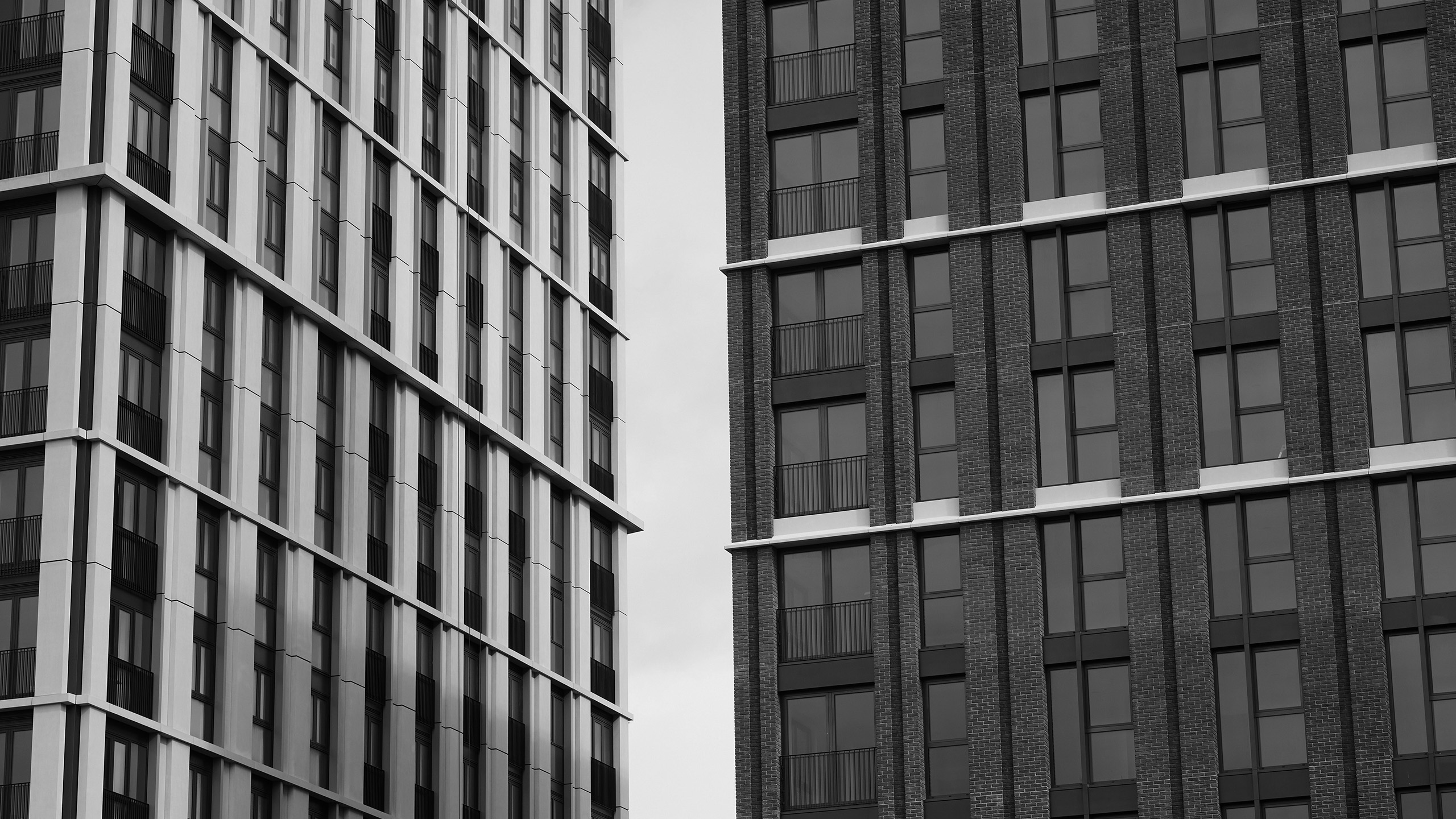 Build to rent warranty Close up of high rise private rental development