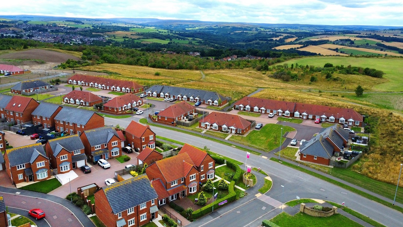 DJI_0794_Small - Amethyst Homes New build Amethyst Homes site - Aerial view 2