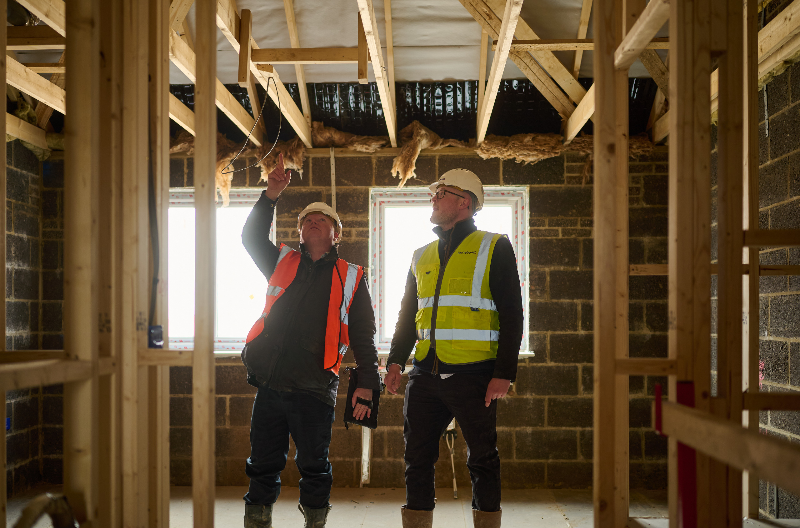 Structural Insurance Period Inspectors looking at timber structure