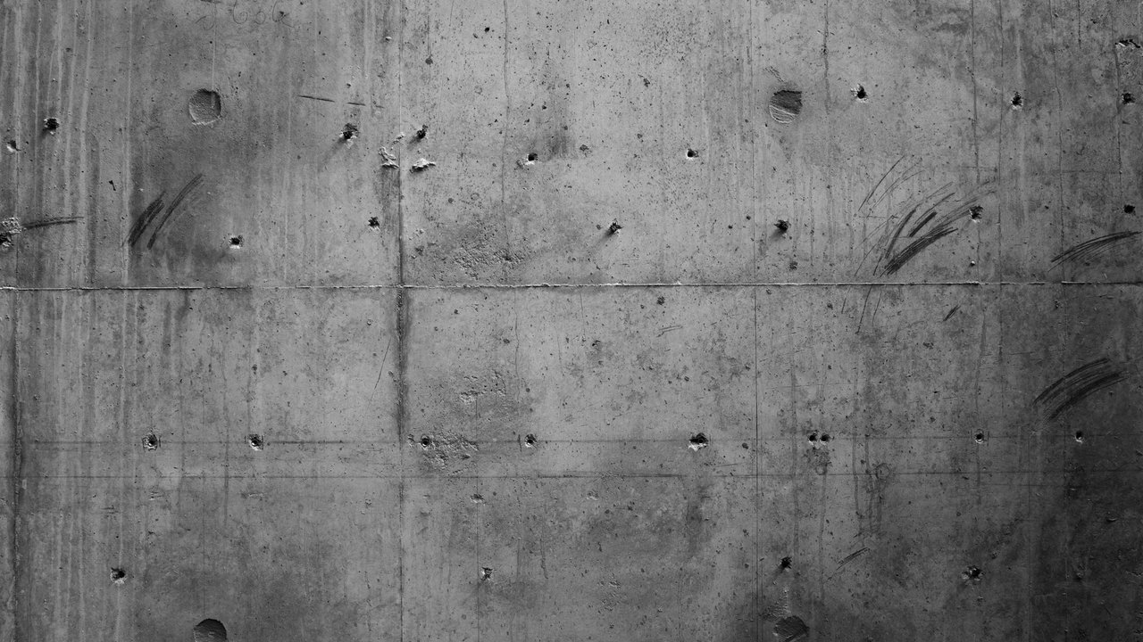 Black and white close up off a concrete wall