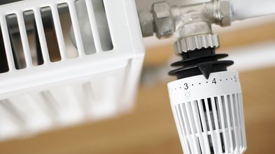 Example of shrinkage on radiator