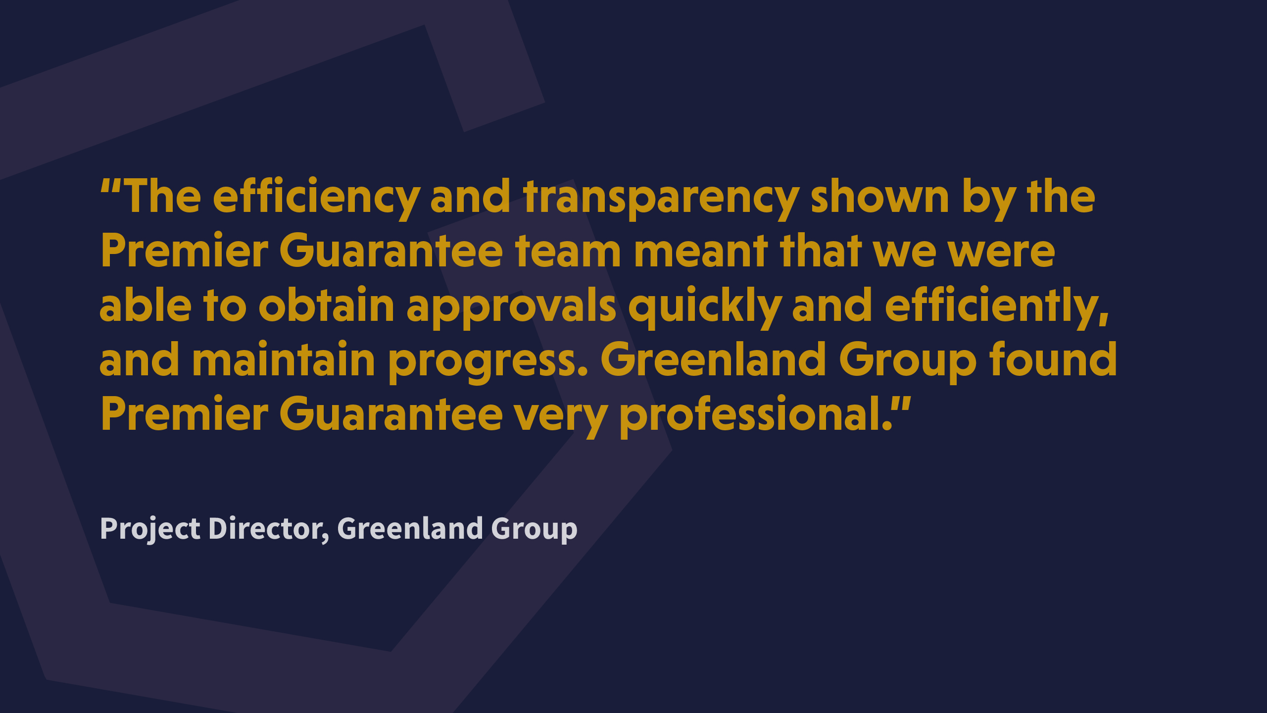 Greenland Group Testimonial Greenland Group Testimonial