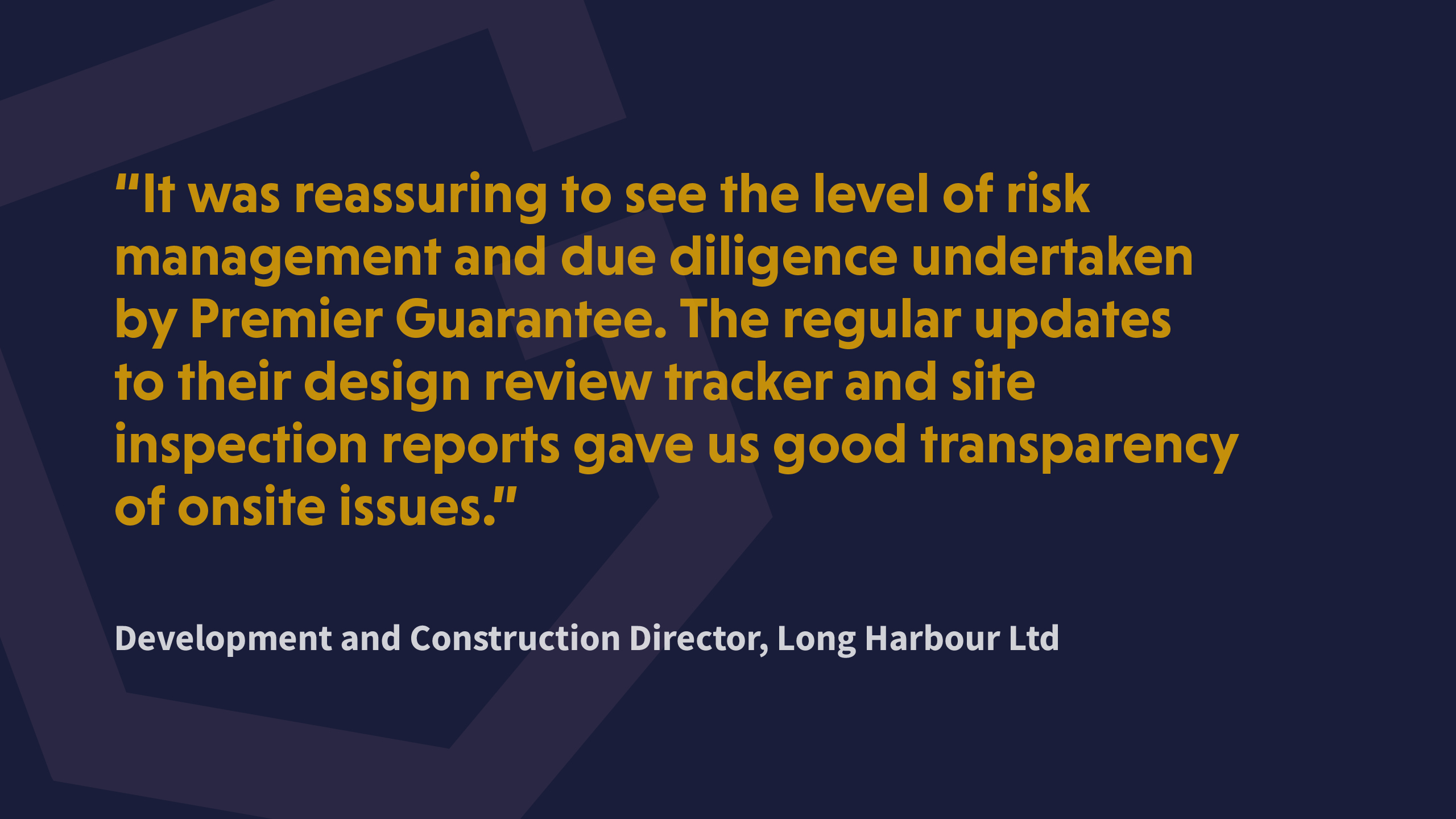 Long Harbour Ltd Testimonial Long Harbour Ltd Testimonial